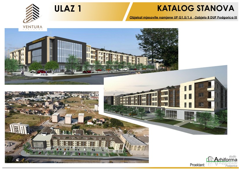 Prodaje se jednosoban stan u izgradnji, Podgorica.